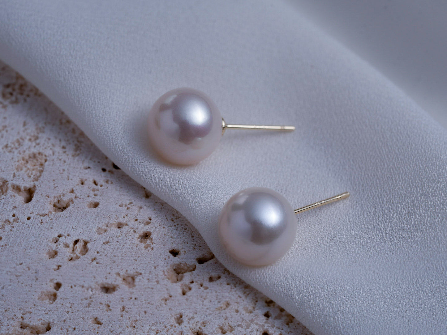 12mm Large Pearl Earrings
