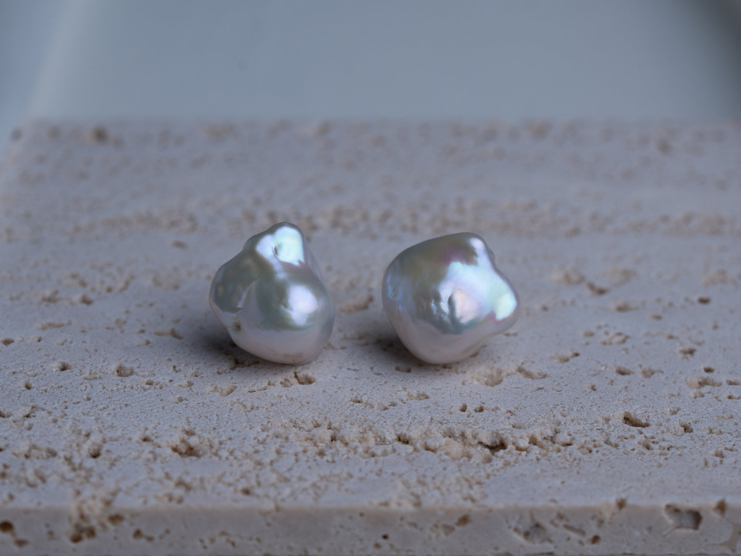 18-21MM Large Baroque Pearl Stud Earrings
