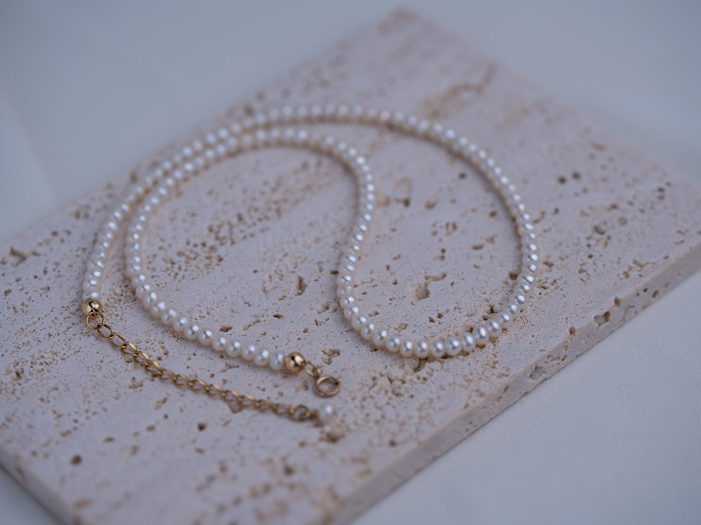 Versatile 4mm Pearl Necklace