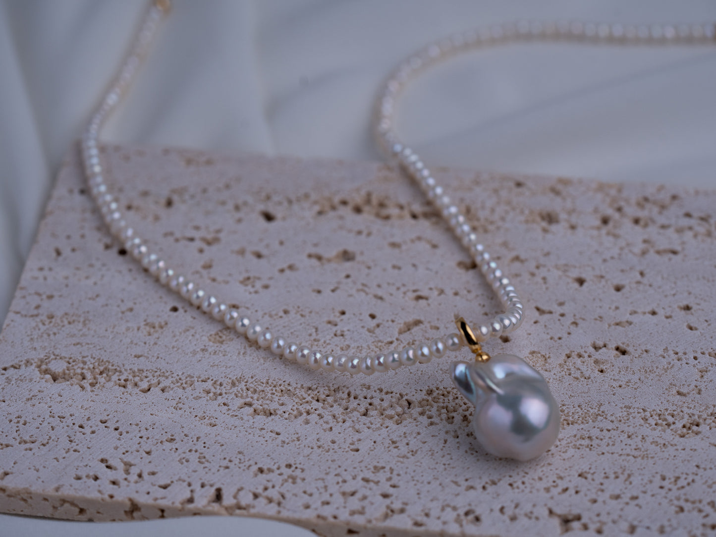 Versatile 4mm Pearl Necklace