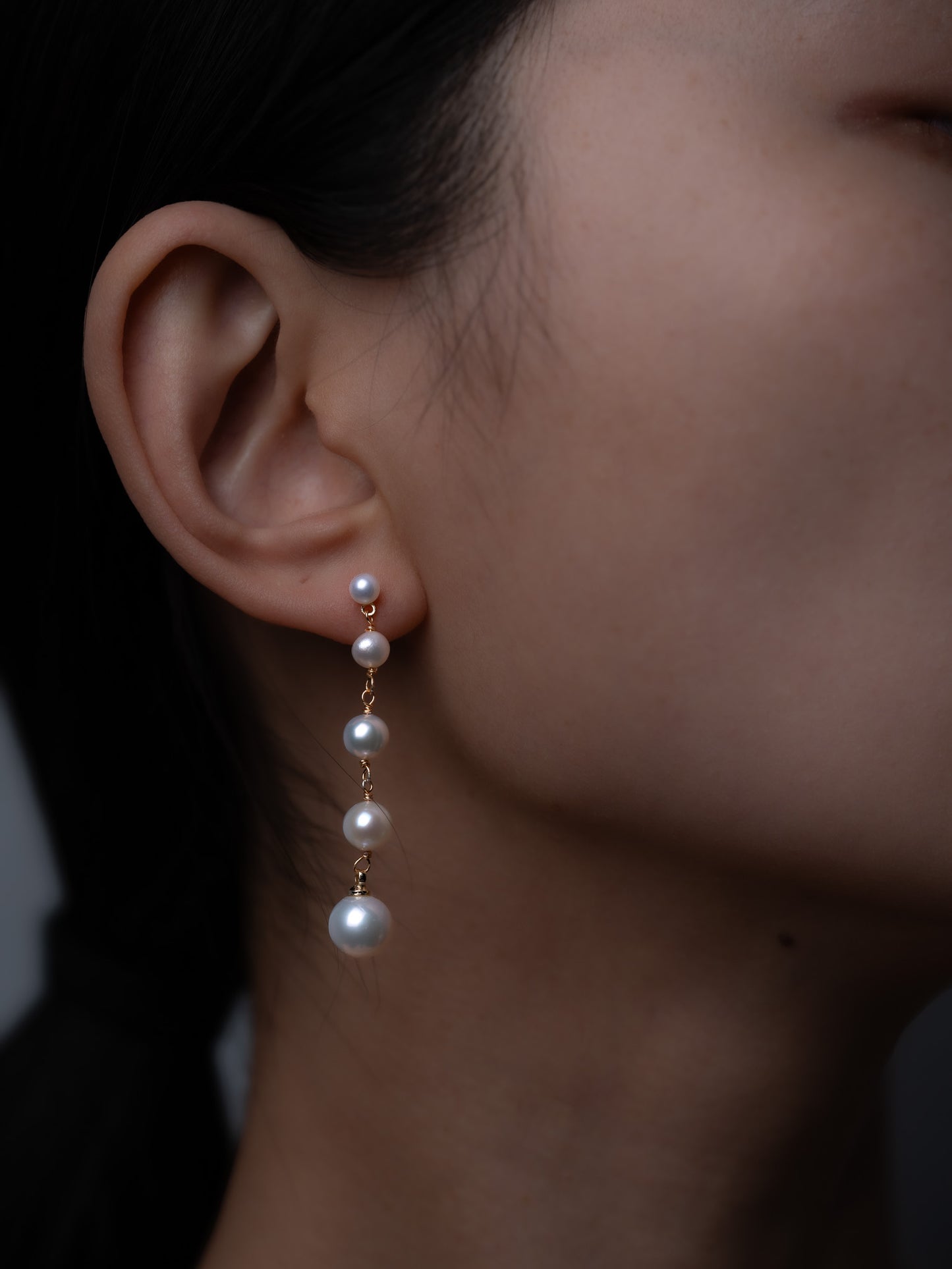 Handmade High-Quality Long Pearl Drop Earrings