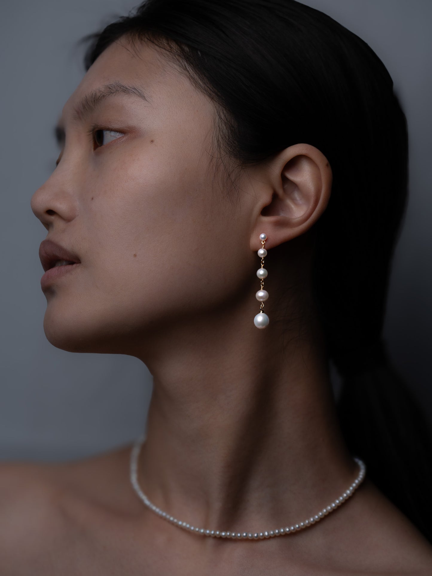 Handmade High-Quality Long Pearl Drop Earrings