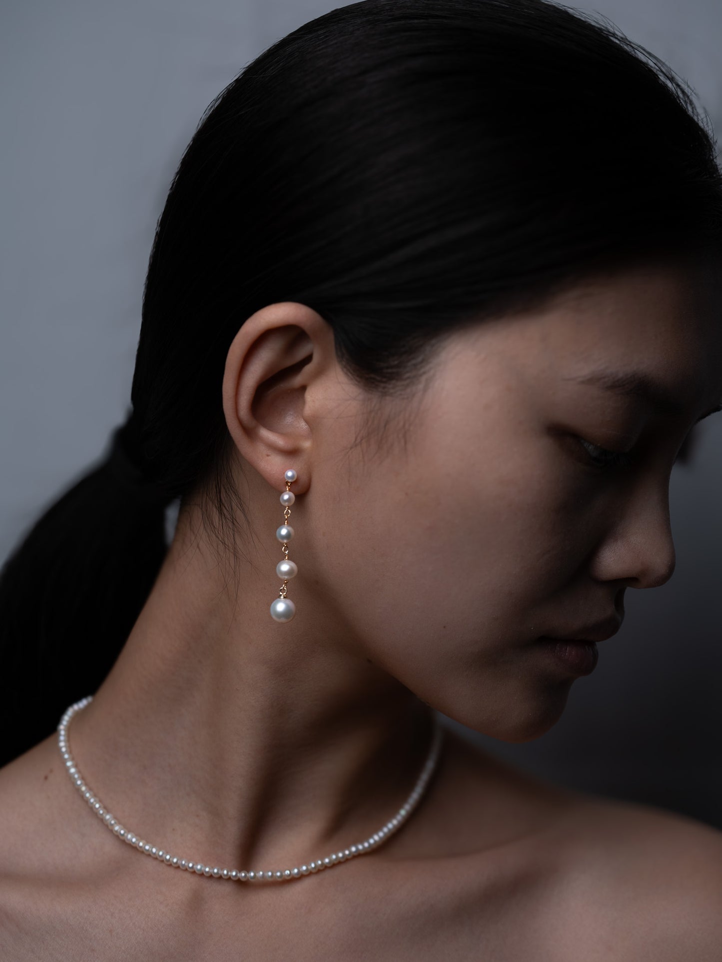 Handmade High-Quality Long Pearl Drop Earrings