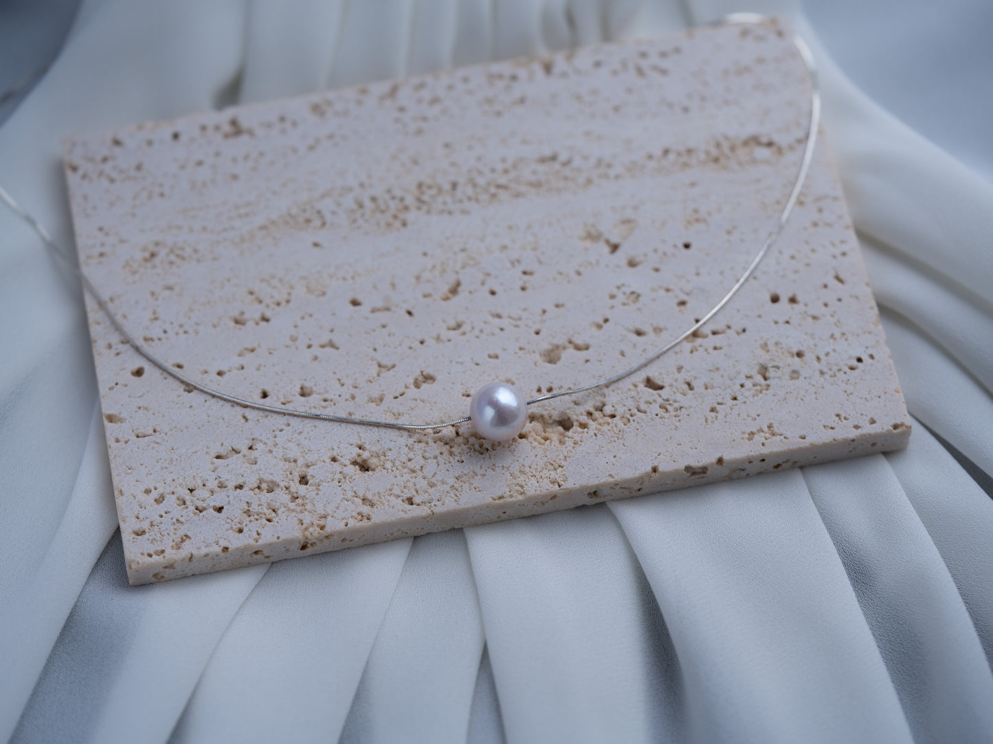 Sterling Silver 12mm AAA Pearl Necklace