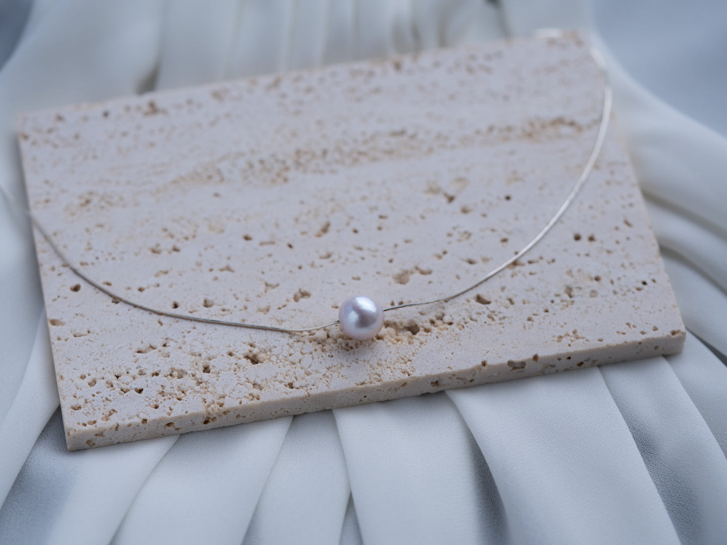 Sterling Silver 12mm AAA Pearl Necklace