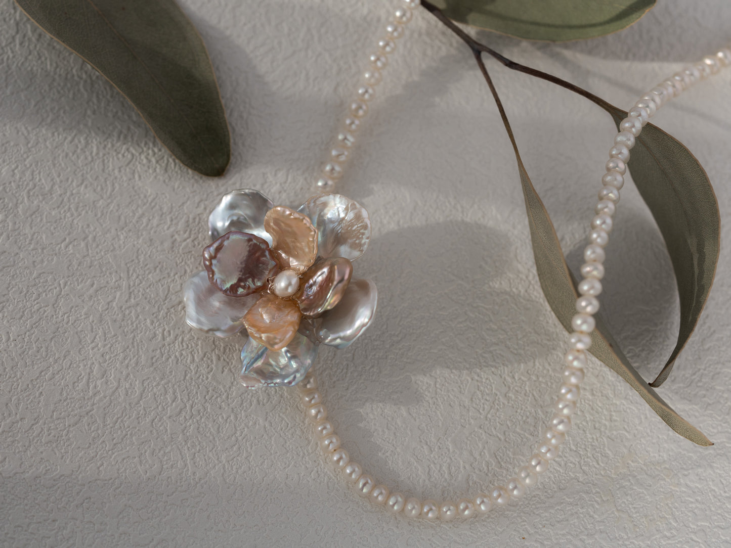 Pearl Petals flower Pendants