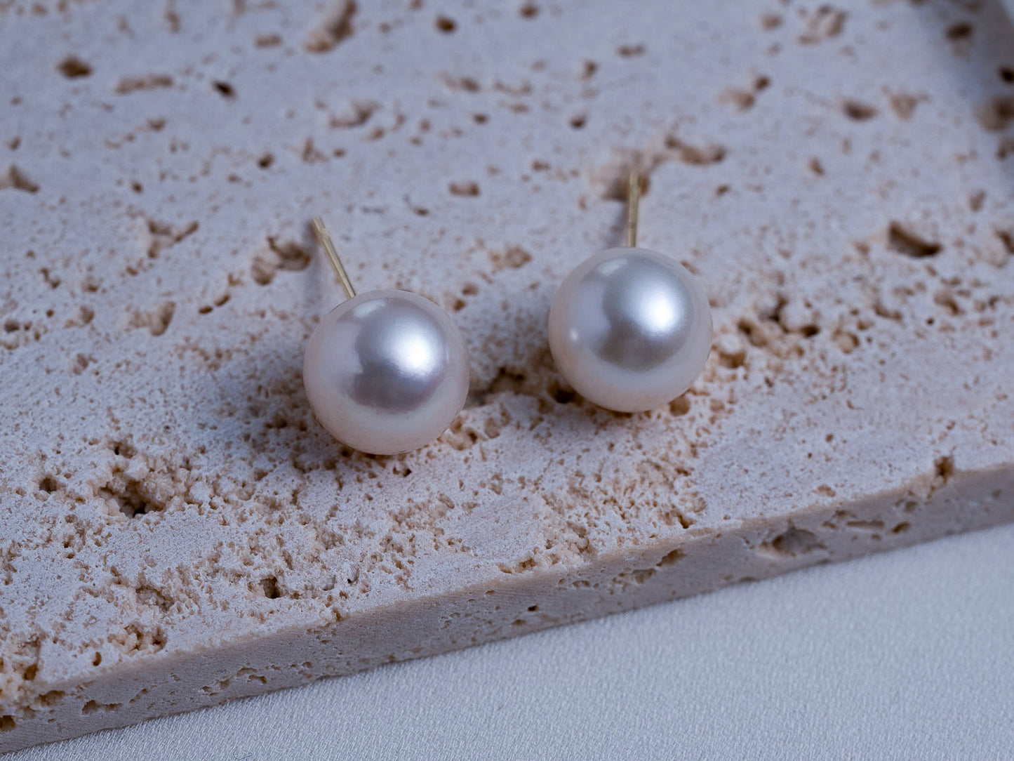 12mm Large Pearl Earrings
