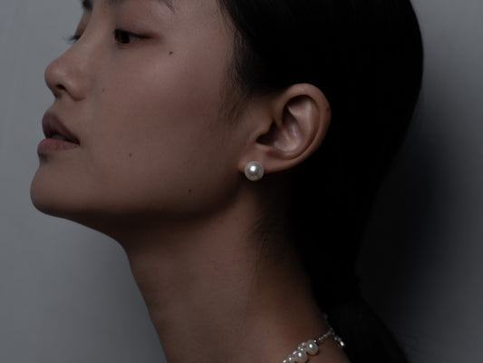12mm Large Pearl Earrings