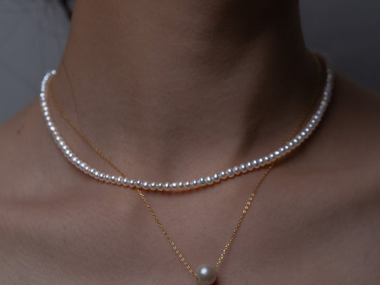 Versatile 4mm Pearl Necklace