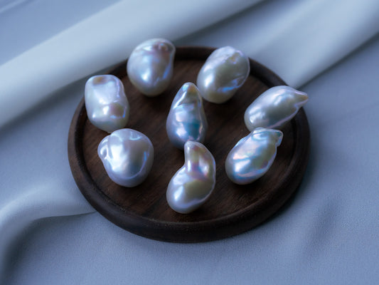 AAA+ Large 30mm-25mm Baroque Pearl Pendants